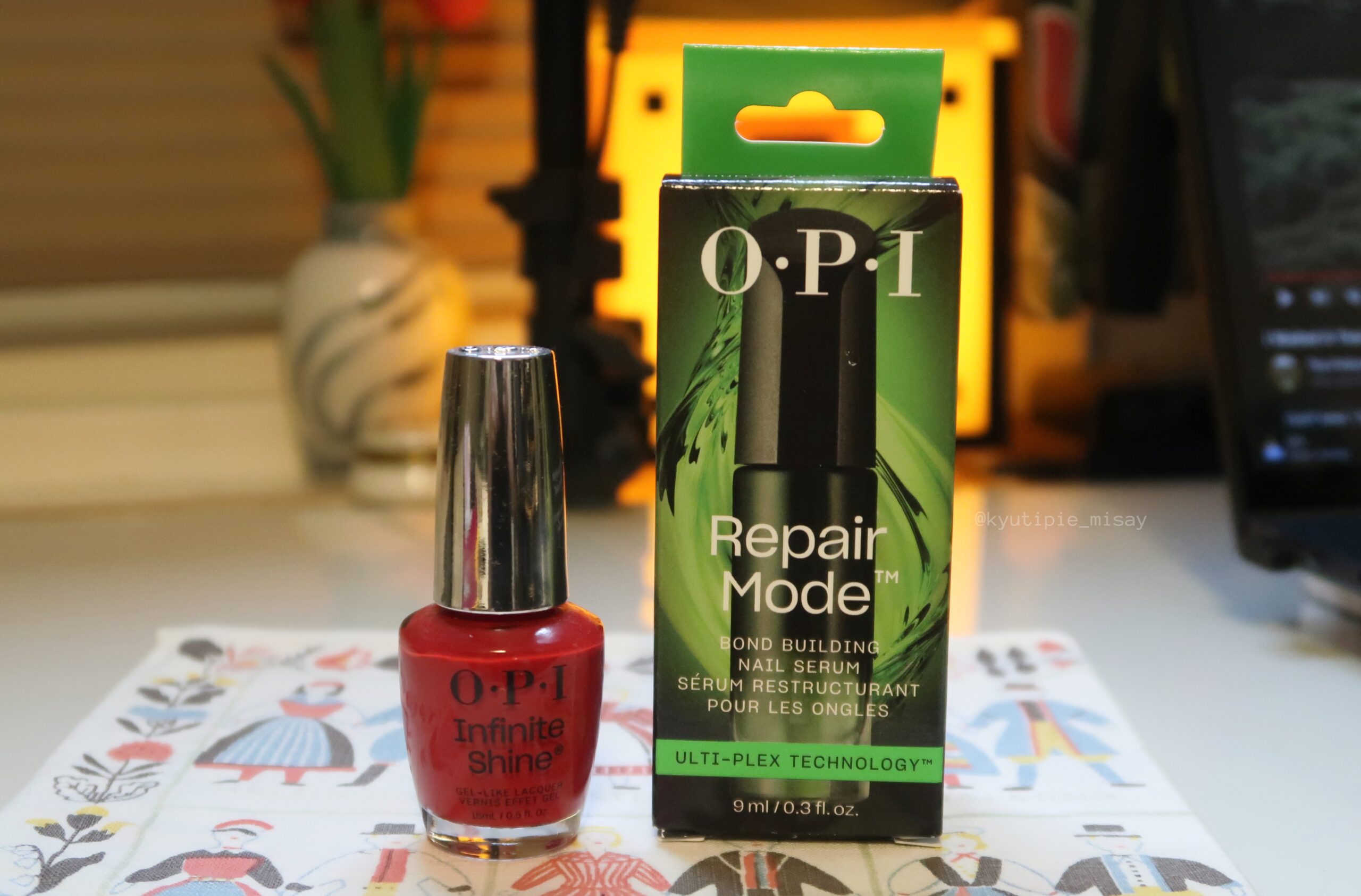 OPI Repair Mode Bond Building Nail Serum, OPI Big Apple Red Nail Polish, INFLUENSTER