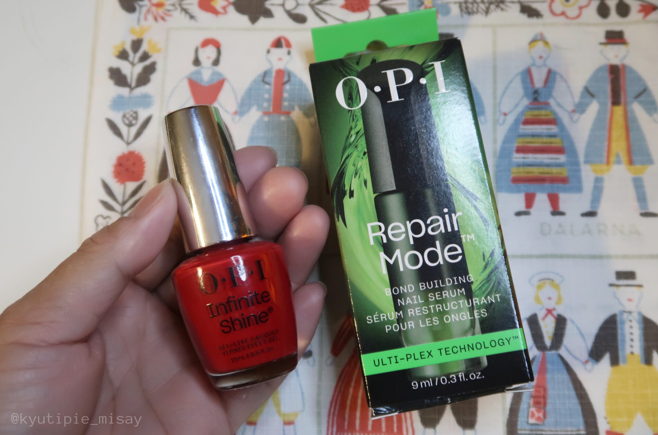 OPI Repair Mode Bond Building Nail Serum, OPI Big Apple Red Nail Polish, INFLUENSTER